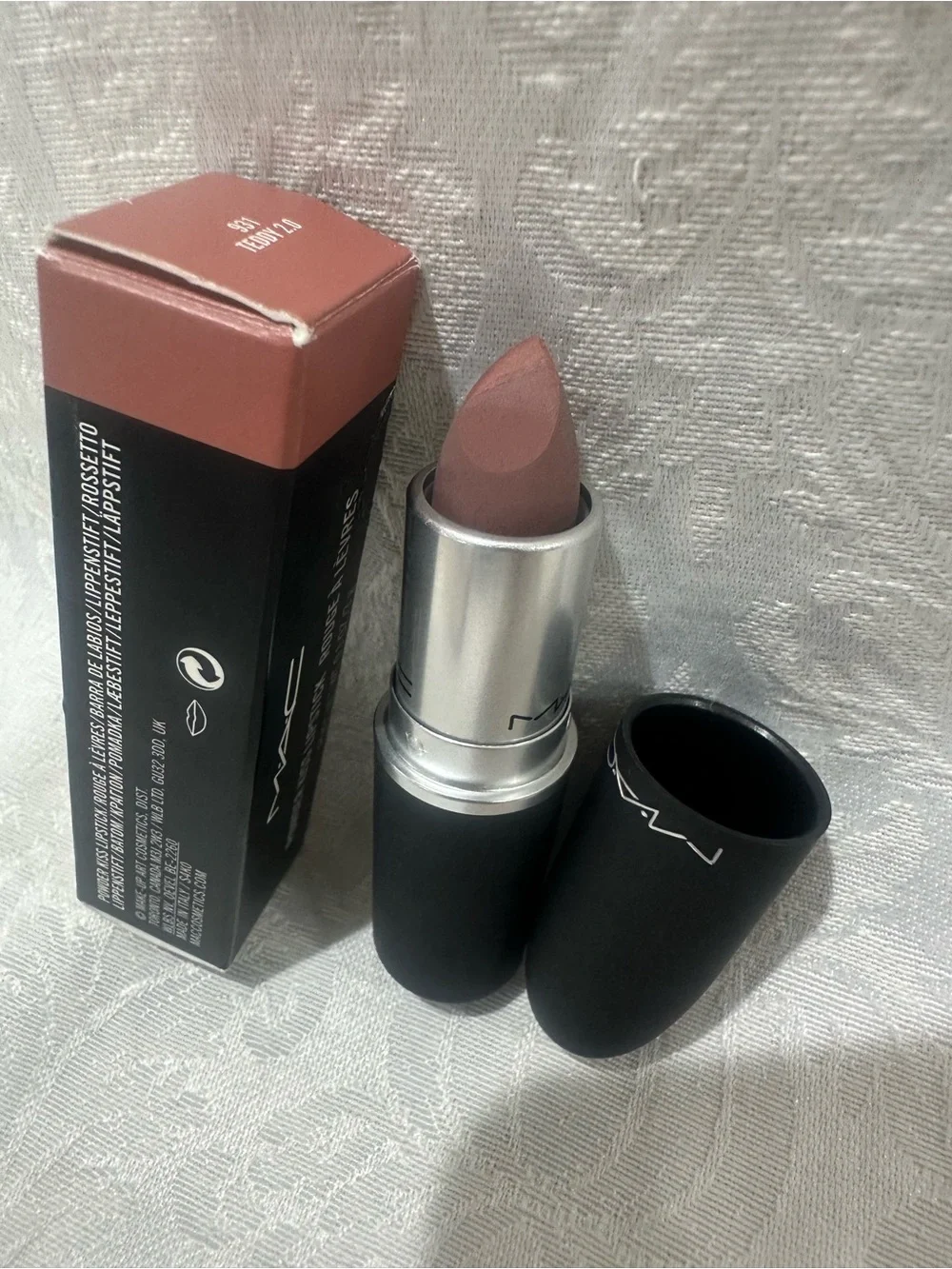 MAC Powder Kiss Lipstick Teddy 2.0 NIB